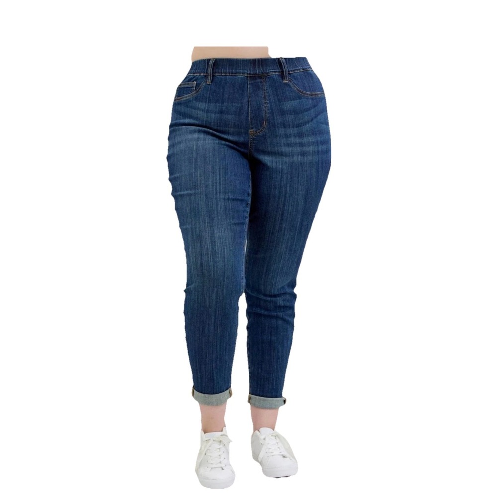 Judy Blue Skinny Fit Dark Wash Pull On Jeans JB8846 Womens Size 24W High Rise